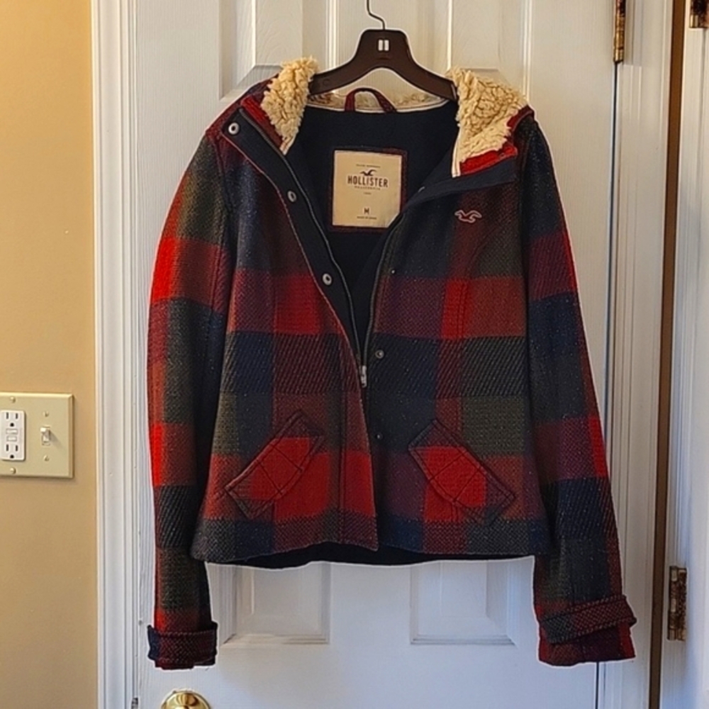 Hollister/Abercrombie Plaid Wool Jacket